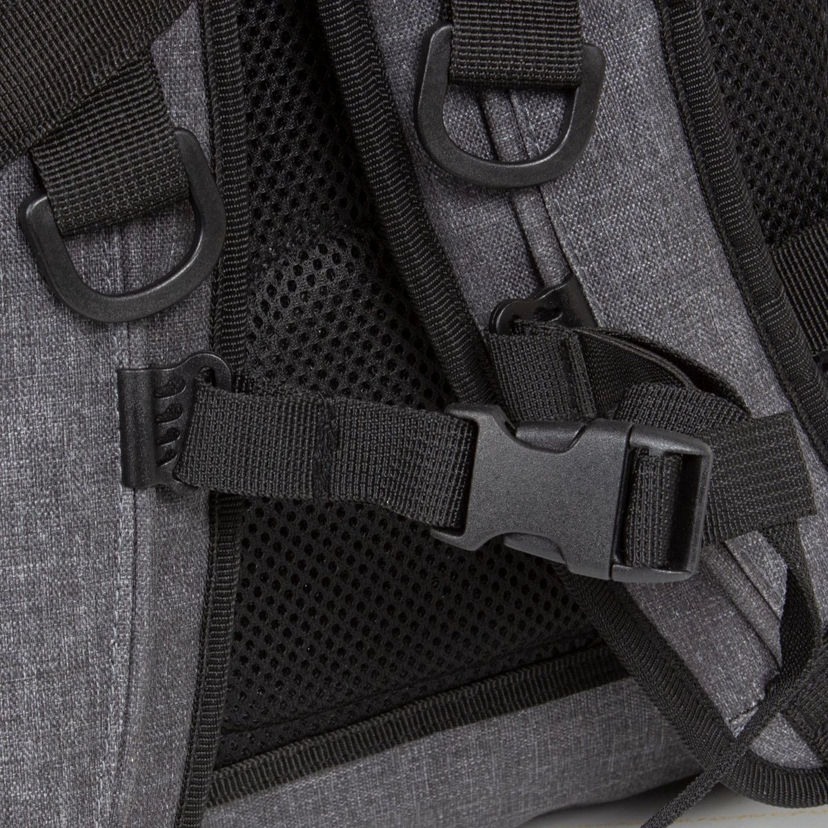 New Rebels® Vepo - Rugtas - Grijs/Rood - Waterbestendig - 15.6151413121087 - 33x15x65cm - Rugzak / Backpack - Afbeelding 6