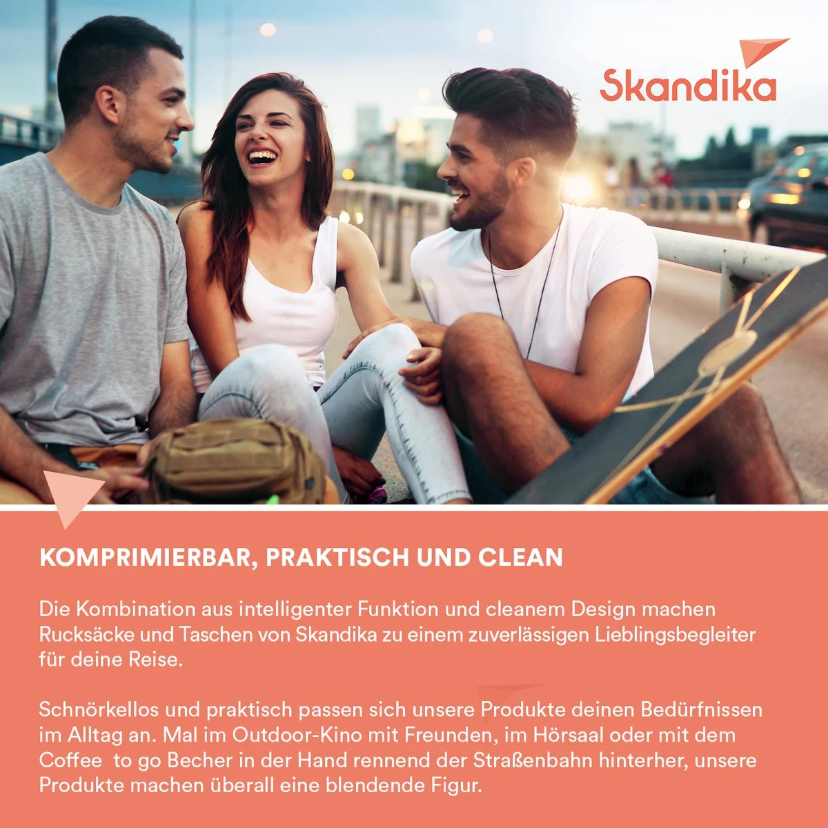 Skandika Levande Rugzak – Laptoptassen - Rugzak Dames – Rugzak Heren - Urban Style Ontwerp Rugtas – Daypack - Messenger Bag - Business Laptop Bag Reistas - Waterafstotend – 35 X 11 X 48 Cm (L X B X H) – 20 Liter - Voor School & Reizen – Grijs - Afbeelding 6