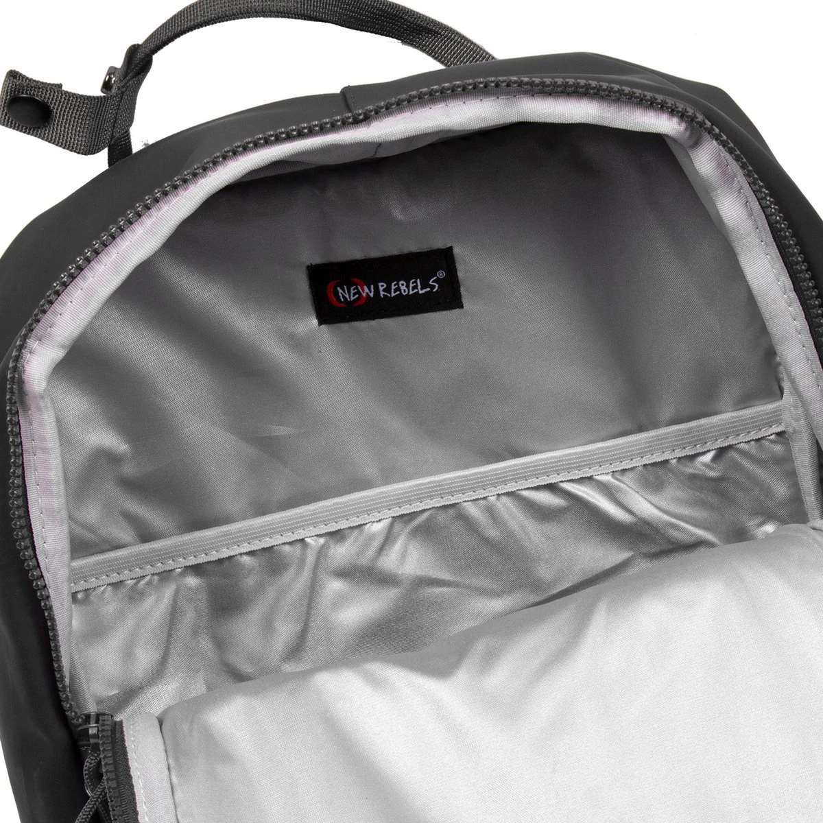 New Rebels® Tim - Rugtas - Grijs/Zwart - Waterafstotend - 13121087 - 28x16x39cm - Rugzak / Backpack - Afbeelding 10