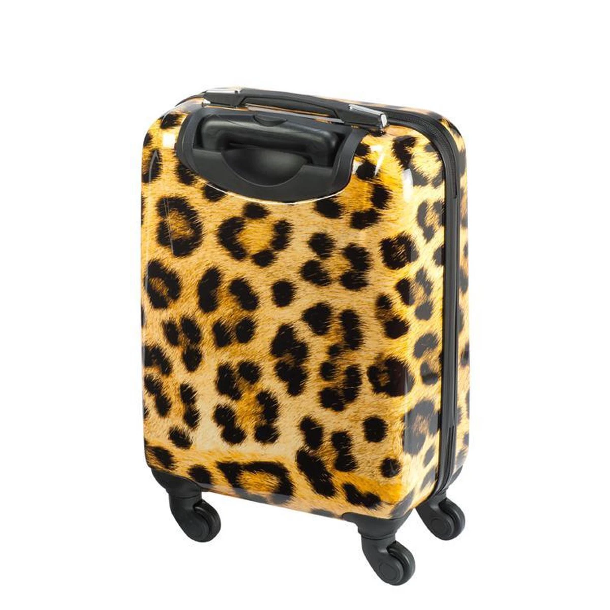 Princess Traveller Animal Print - Handbagagekoffer - Leopard - Small - 55cm - Afbeelding 3