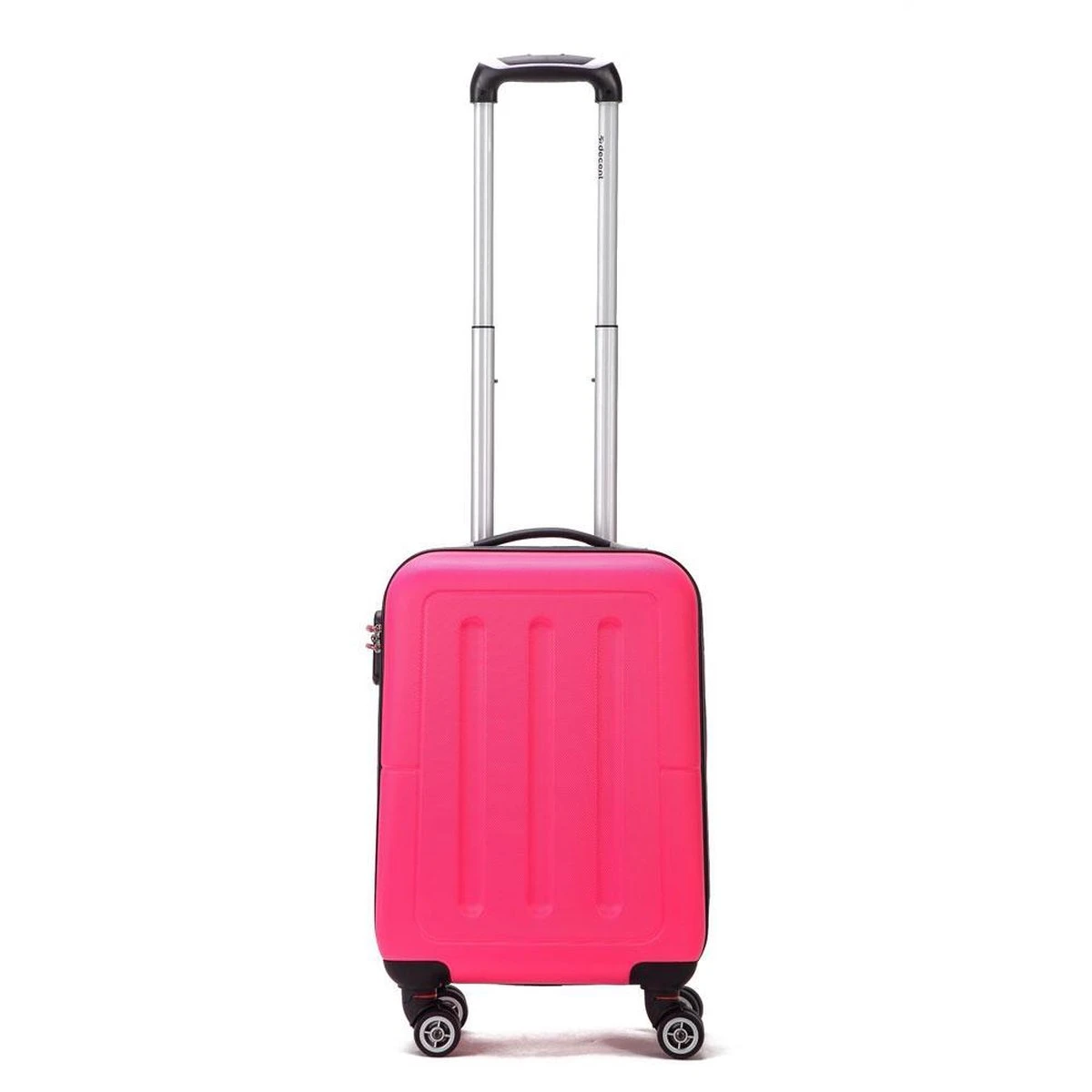 Decent Handbagage Koffer / Trolley / Reiskoffer - 50 Cm - 32 Liter - ABS - Neon-Fix - Roze - Afbeelding 10