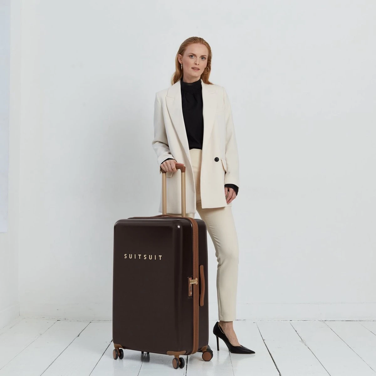 SUITSUIT - Fab Seventies Classic - Espresso Black - Reiskoffer (76 Cm) - Afbeelding 2