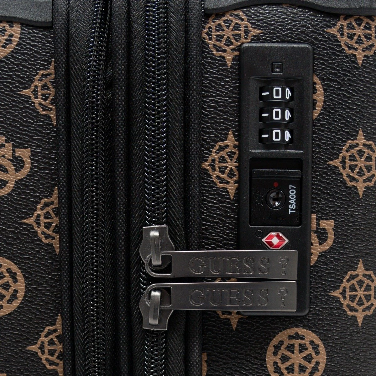 Guess Handbagage Koffer / Trolley / Reiskoffer - 50 Cm - 25 Liter - Wilder - Bruin - Afbeelding 3