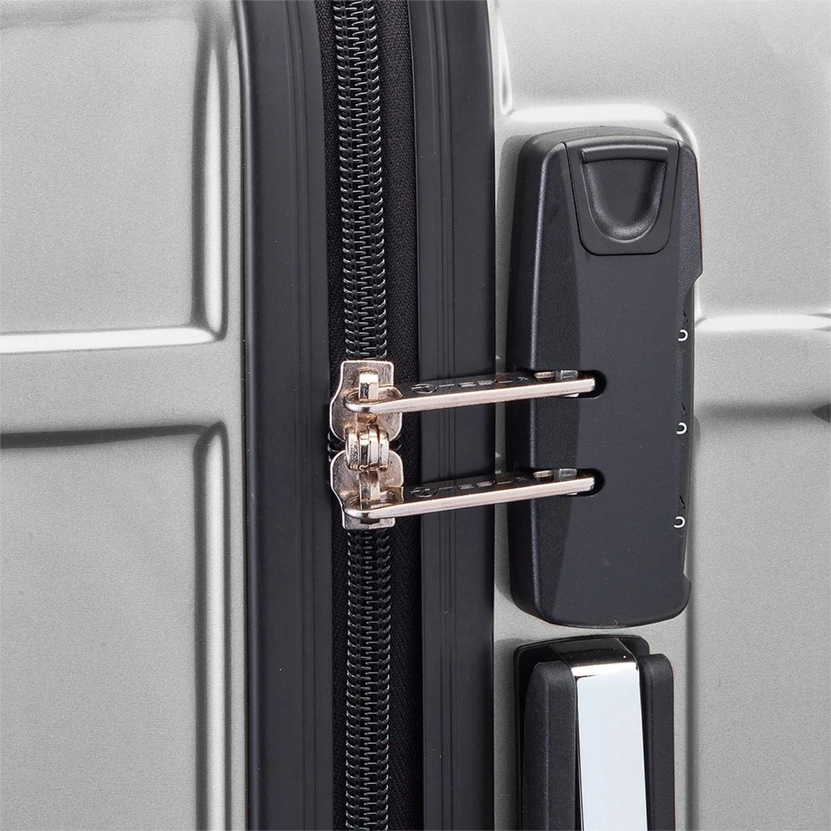 Tesla PC - Handbagage Koffer - 55x35x20 Cm - 4 Wielen - Zilver - Afbeelding 6