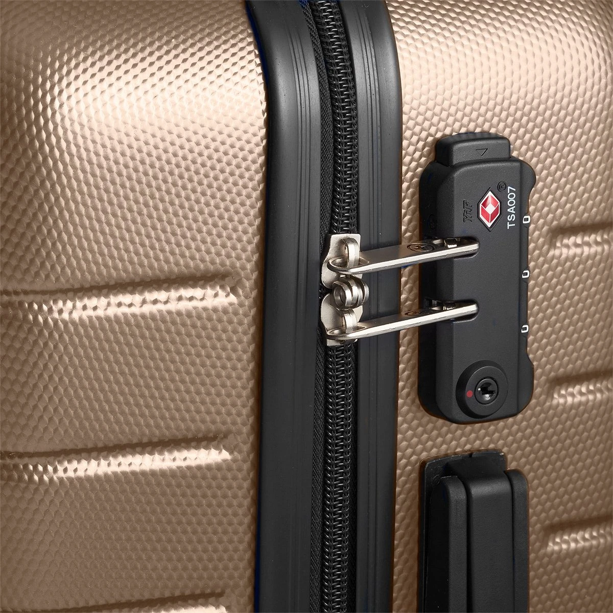 Swiss Alpine 2.0 - Handbagage Koffer - 55x35x20 Cm - 4 Wielen - Goud - Brons - Afbeelding 5