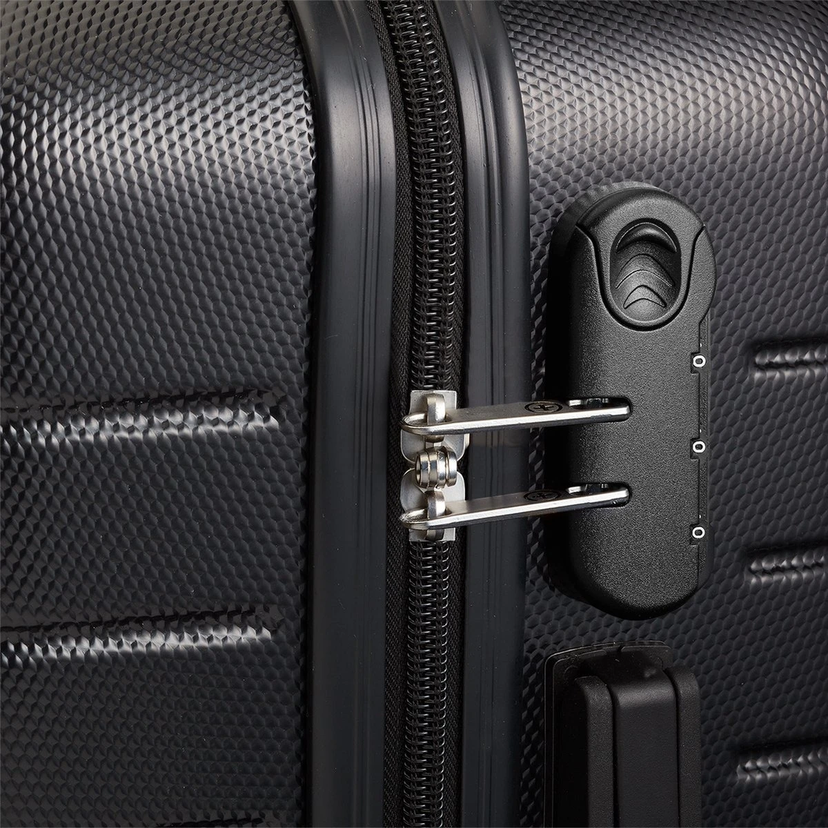 Swiss Alpine 2.0 - Handbagage Koffer - 55x35x20 Cm - 4 Wielen - Zwart - Afbeelding 5