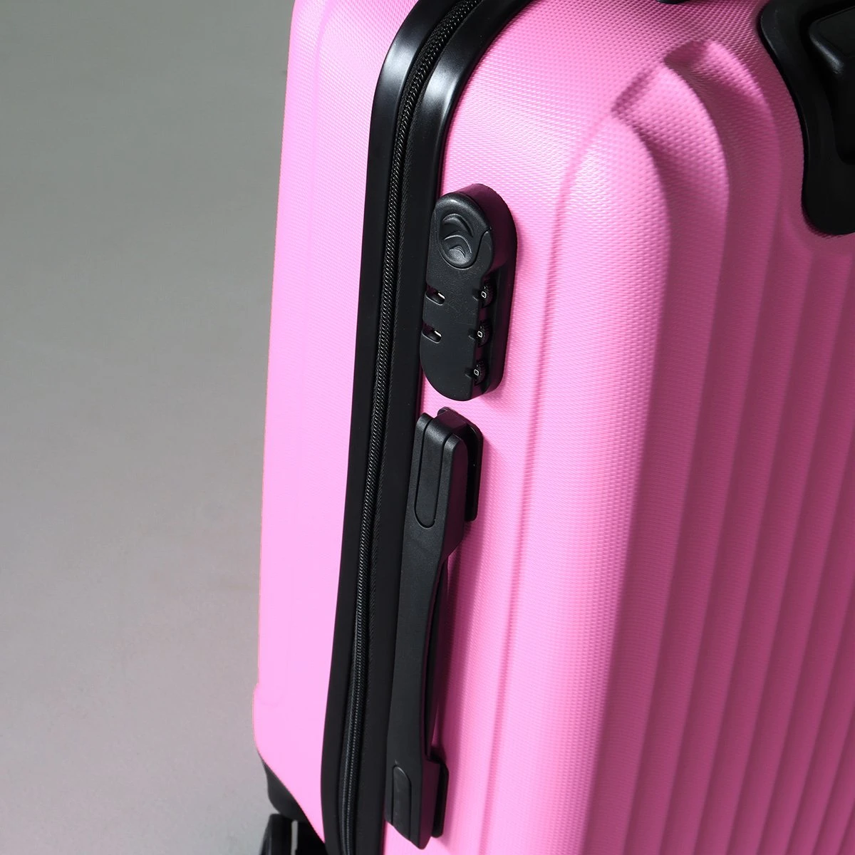 Handbagage Koffer 55cm Roze 4 Wielen Trolley Met Pin Slot - Afbeelding 2