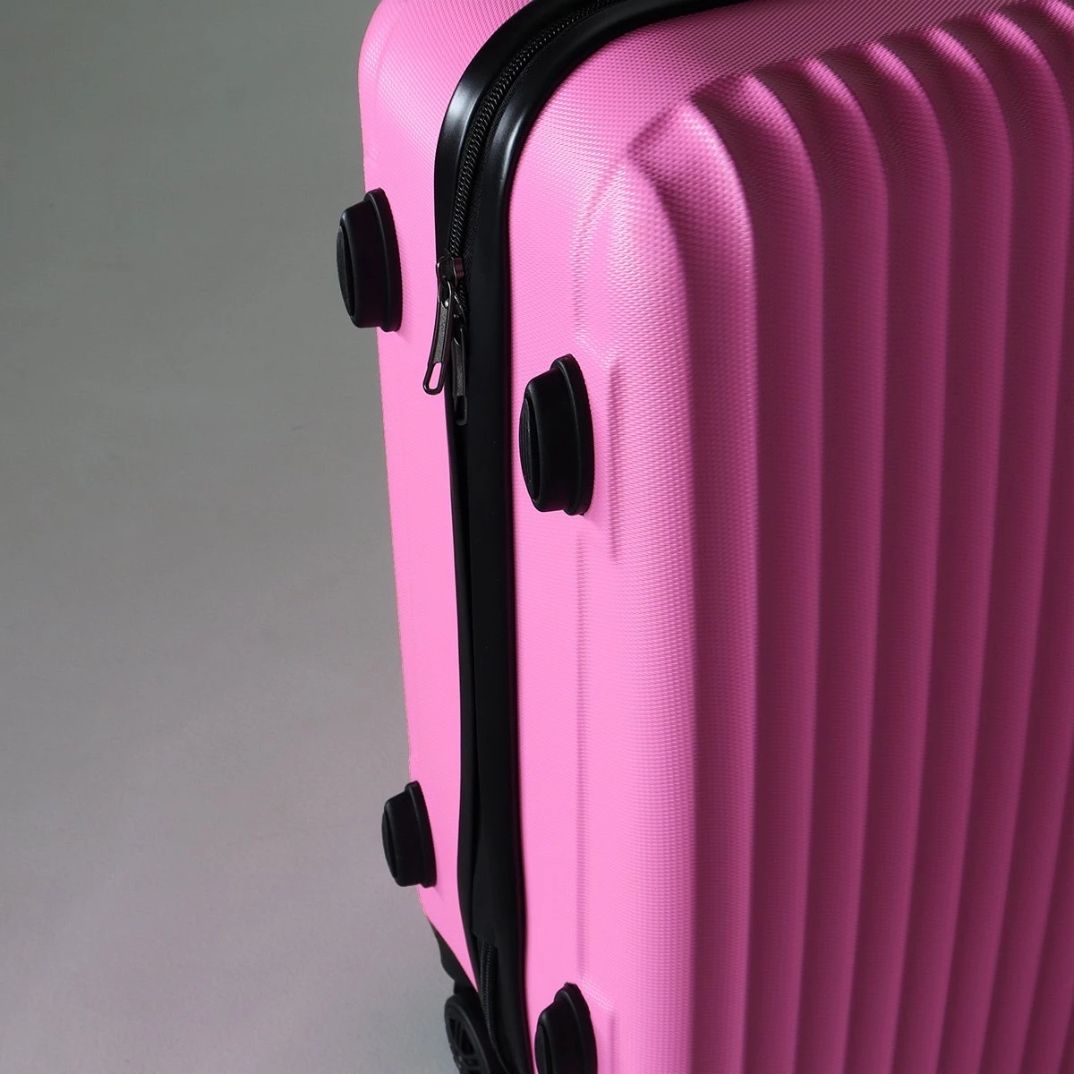 Handbagage Koffer 55cm Roze 4 Wielen Trolley Met Pin Slot - Afbeelding 3