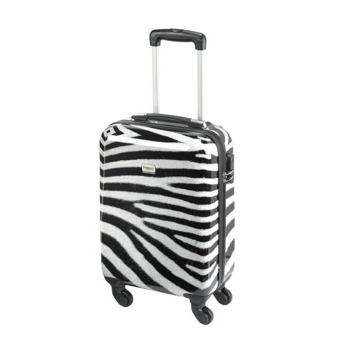 Princess Traveller Animal Print - Handbagagekoffer - Zebra - Small - 55cm - Afbeelding 6