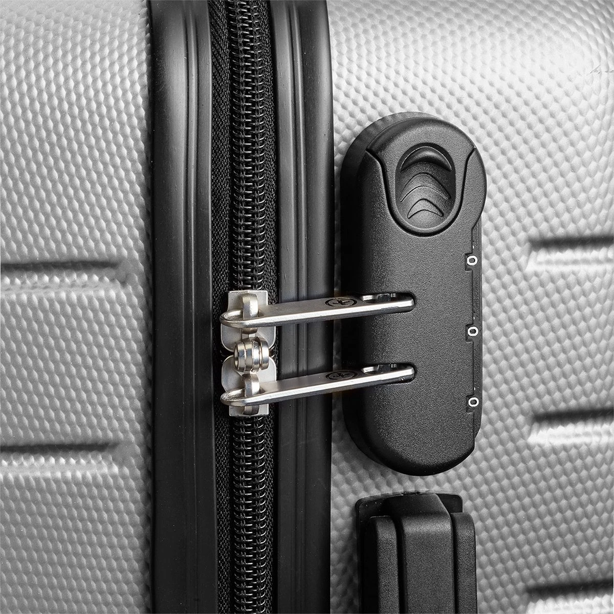 Swiss Alpine 2.0 - Handbagage Koffer - 55x35x20 Cm - 4 Wielen - Zilver - Afbeelding 5