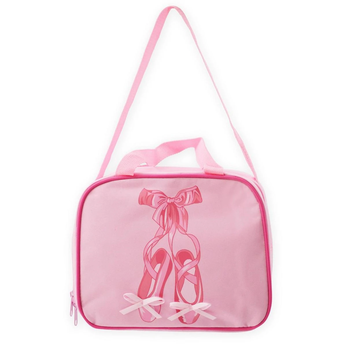 Balletkoffertje Voor Kinderen - Roze Ballettas Voor Meisjes - Ballet Tasje Met Spitzen Print - Afbeelding 3