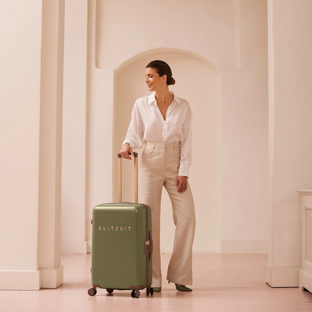 SUITSUIT - Fab Seventies - Martini Olive - Reiskoffer (66 Cm) - Afbeelding 2