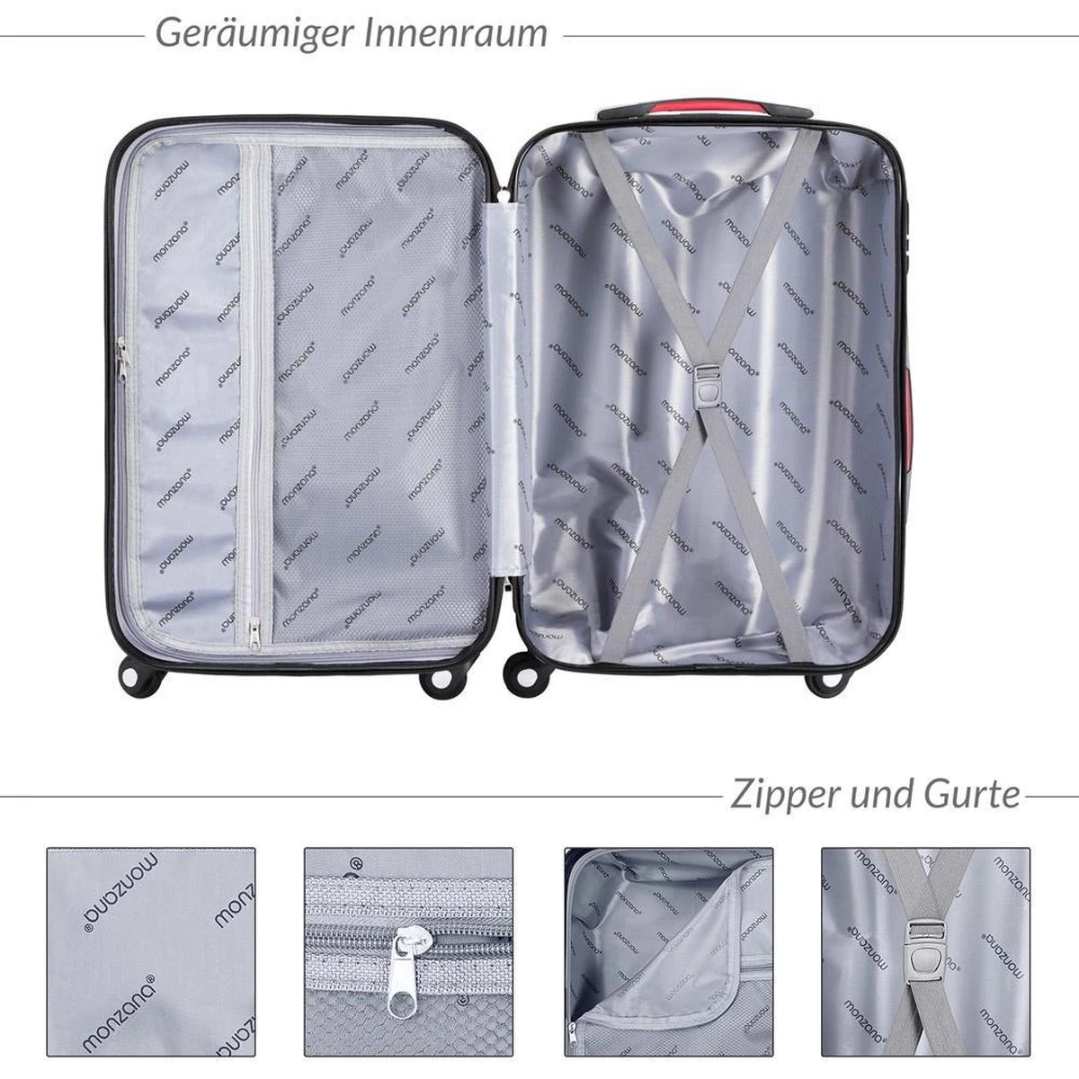 Monzana Hard Case Koffer Baseline XL Zwart - Afbeelding 5