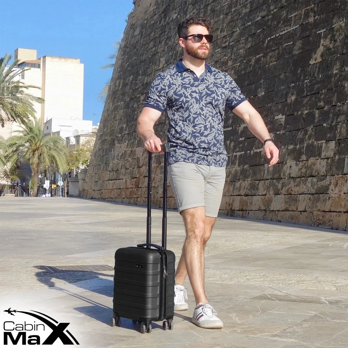 CabinMax Handbagage Koffer - Trolley 30L - Harde Reiskoffer - 45x36x20cm - Lichtgewicht - Groot Capaciteit - Zwart - Afbeelding 8