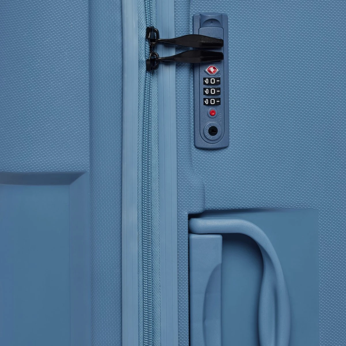 ©TROLLEYZ - Venice No.10 - Reiskoffer - 69cm Met TSA Slot - Dubbele Wielen - 360° Spinners - 100% Polypropyleen - Reiskoffer In Ice Blue - Afbeelding 5