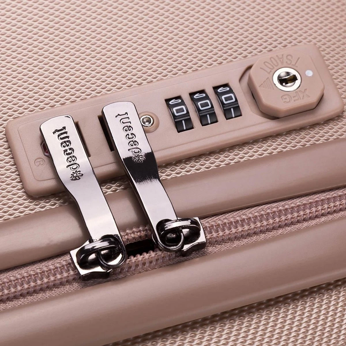 Decent Tranporto-One Reiskoffer 66 Cm - Zalmroze - Afbeelding 11