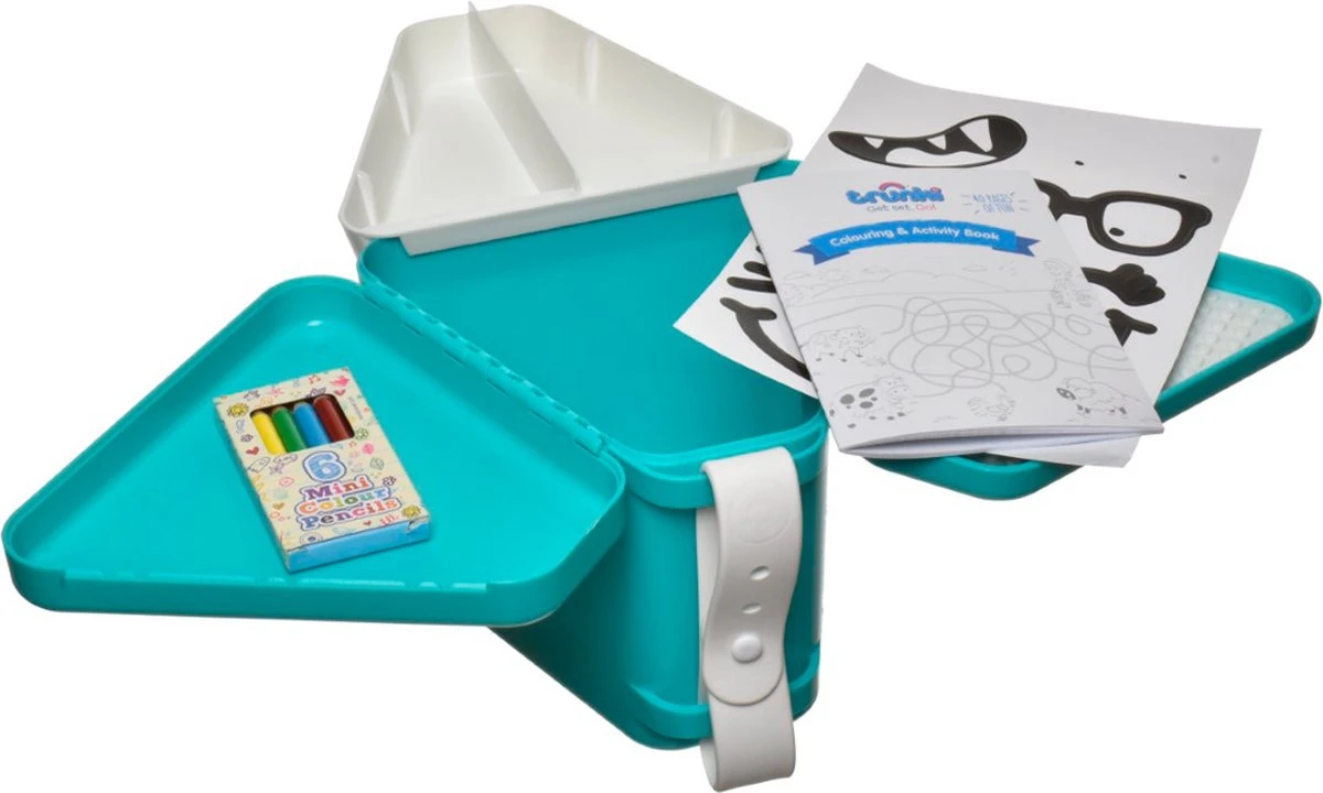 Trunki: TEEBEE Eenhoorn Una - Kids Travel Toy Box, Bevat Een Leuk Activiteitenboekje, Kleurpotloden En Stickers, In Doos 15,5x18x18cm, 3+ - Afbeelding 2