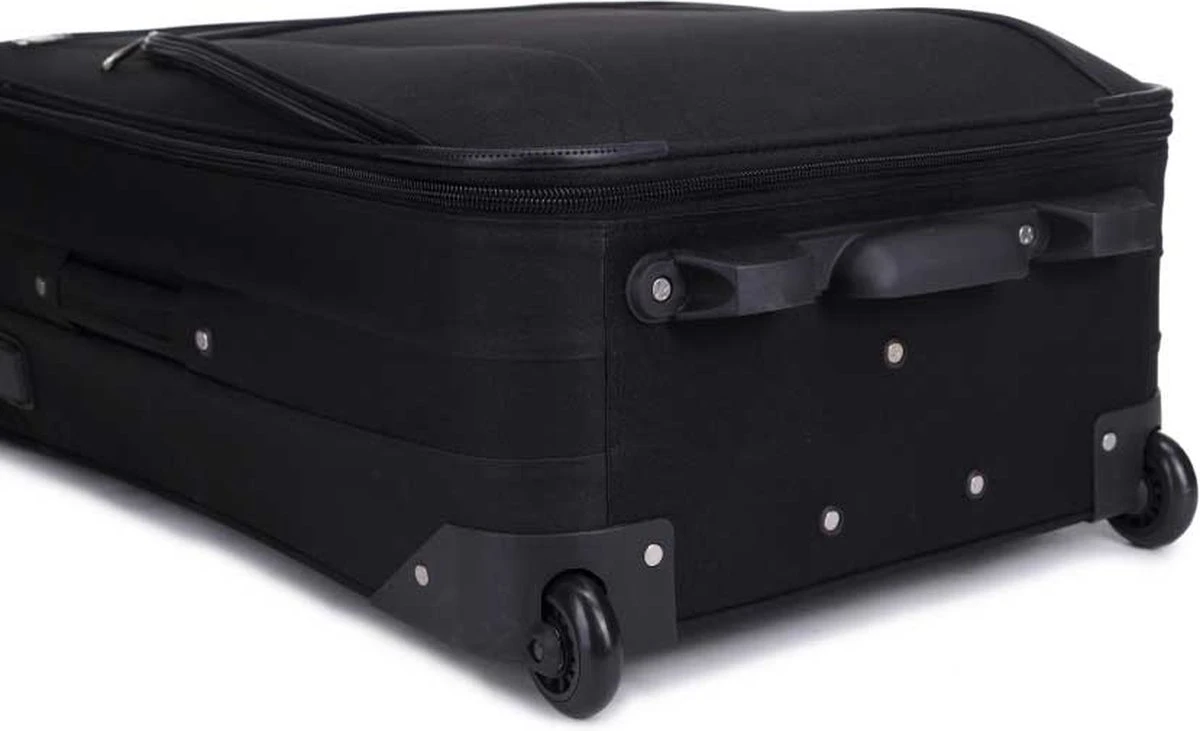 Decent Basic-Line Medium Trolley 63 Cm - Zwart - Afbeelding 4