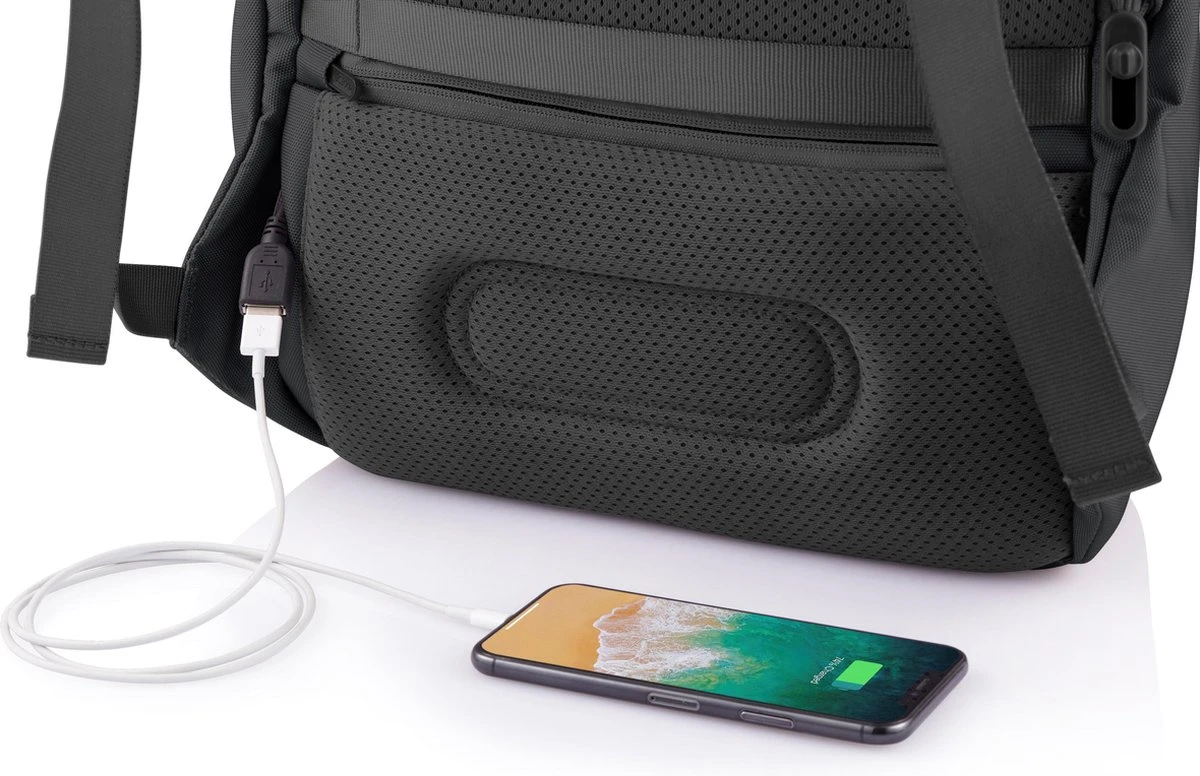 XD Design Bobby Soft - Anti-Diefstal Rugzak 16 Liter - Zwart - Afbeelding 7