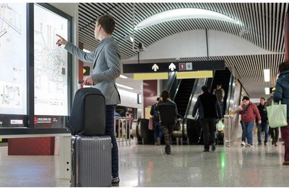 Merkloos Bobby Anti-diefstal - Rugzak - Zwart - Anti Theft - Geschikt Voor Laptop (max15"inch) - Schooltas - Incl USB - Afbeelding 3