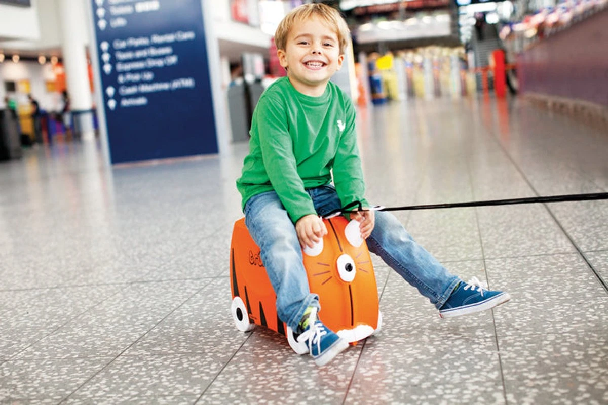 Trunki Ride-On Handbagage Koffer 46 Cm - Lieverheersbeestje Harley - Afbeelding 3