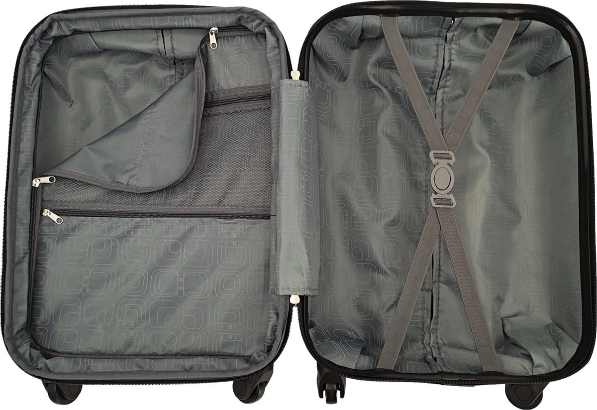 SB Travelbags 'Expandable' Bagage Koffer 65cm- Zwart - Afbeelding 8