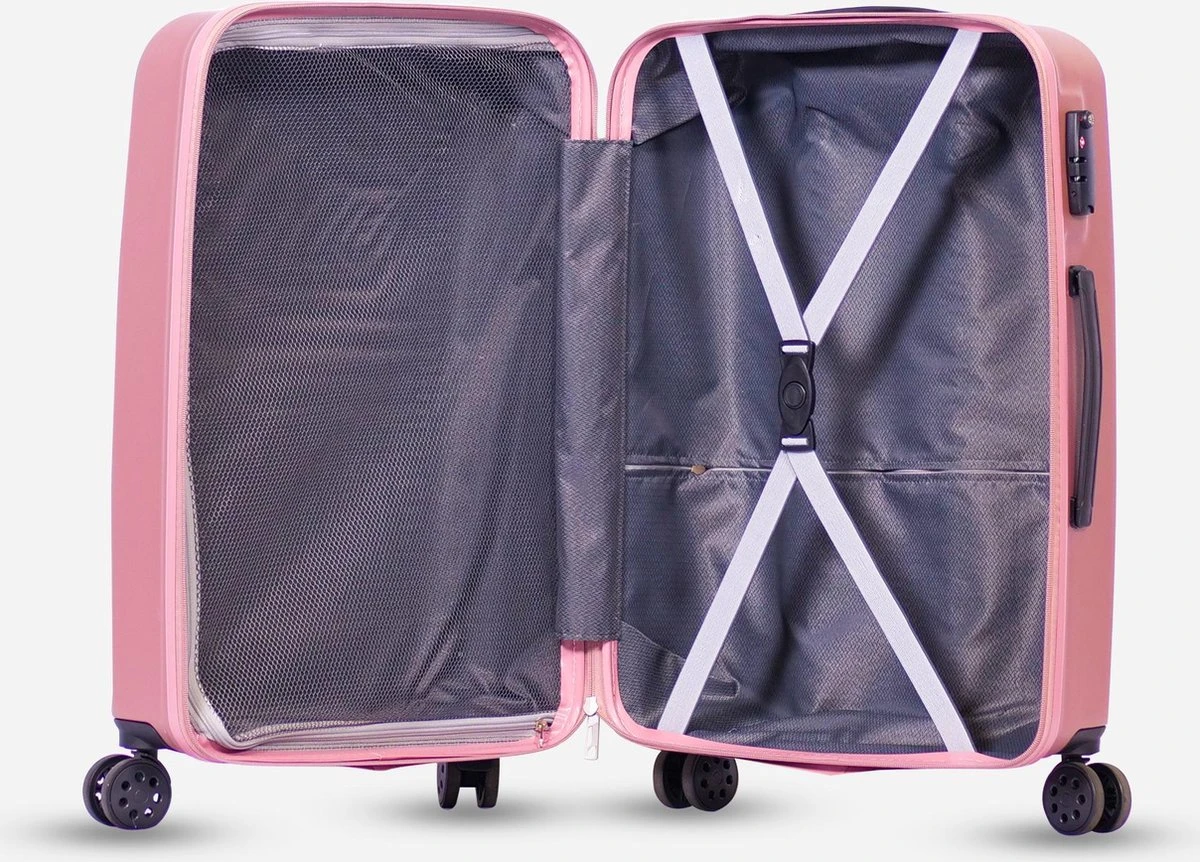 ©TROLLEYZ Ibiza No.3 - Reiskoffer 69 Cm -Pink - Afbeelding 4