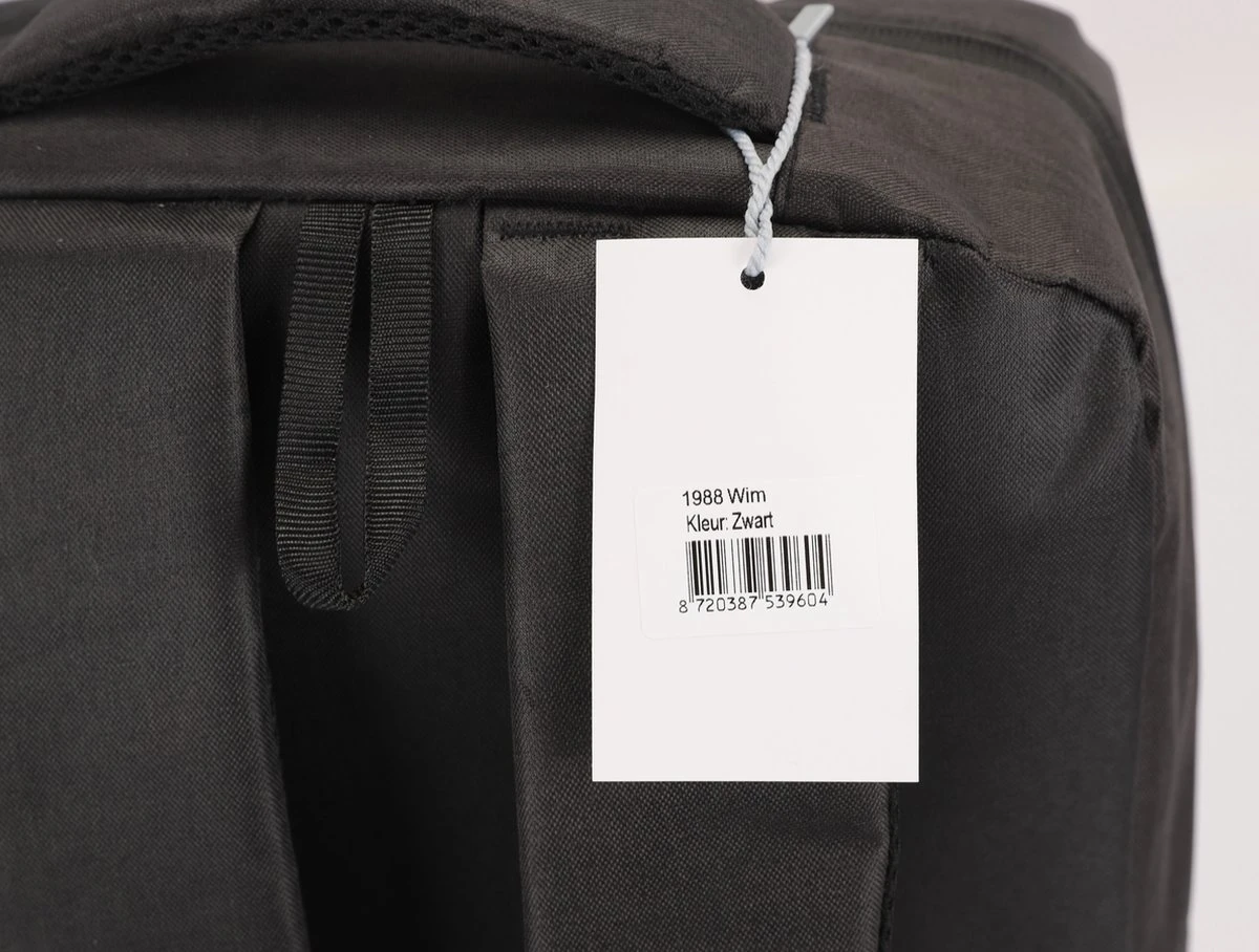 Dailyibed - 1988 - Rugzak - Schooltas - Laptoptas - Usb Poort - Zwart - Afbeelding 4