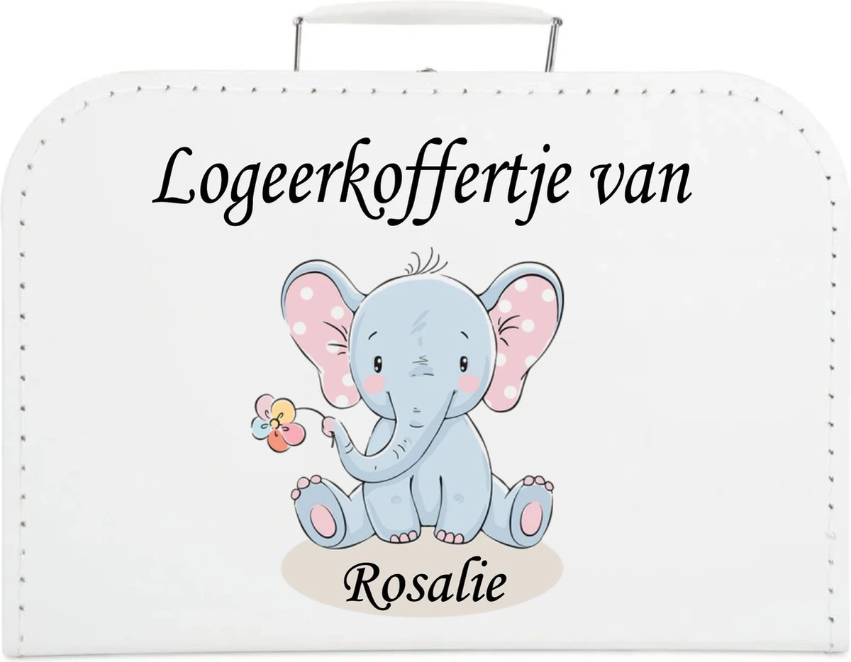 Logeerkoffer Effen - Kinderkoffer- Kraamcadeau - Geboortecadeau - Opa En Oma - Afbeelding 6