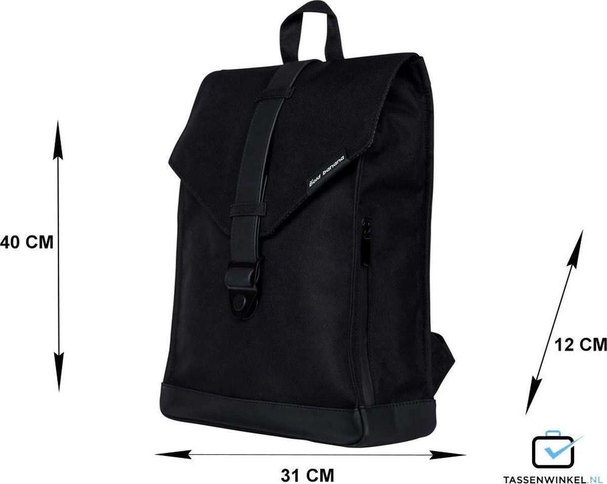 Bold Banana Rugzak 15.6 Inch Laptopvak - Beautiful Black - Afbeelding 12