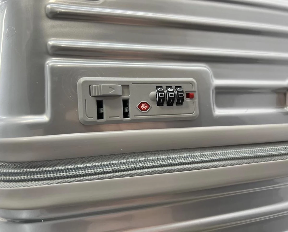 AATravel S Reiskoffer - Trolley ABS - Handbagage - Met Dubbele Wielen - 53 Cm - 37 Liter - Zilver - Afbeelding 2