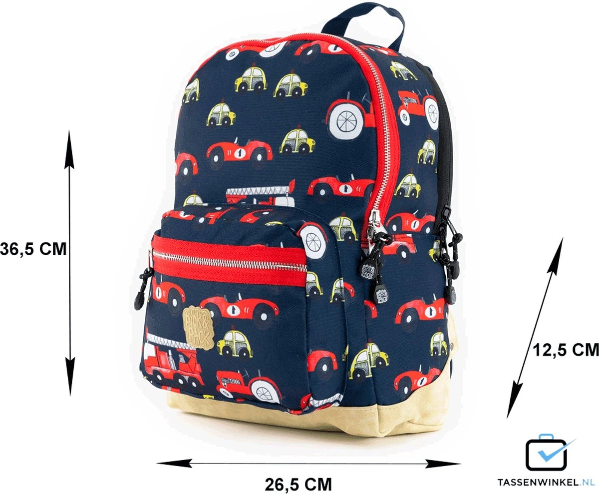 Pick & Pack Auto’s - Rugzak - Donkerblauw - Maat M - Afbeelding 9