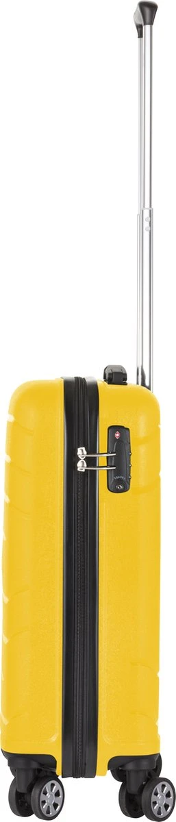 TravelZ Big Bars Handbagagekoffer 55cm Met TSA-slot - Ultrasterk - Geel - Afbeelding 3