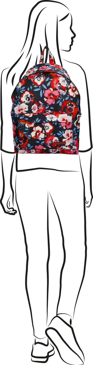 Enrico Benetti Andorra 46145 Laptoprugzak 14" - Roodrose Bloemenprint - Afbeelding 5