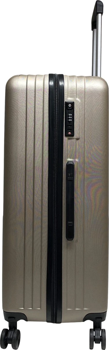 Royalty Rolls Amsterdam XL Reiskoffer 78 Cm - 98 Liter - Champagne - Afbeelding 4