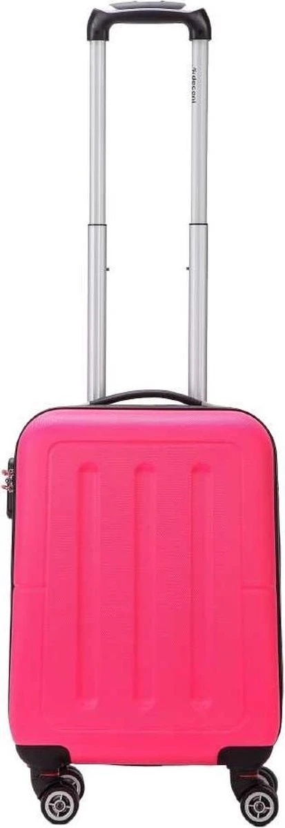 Decent Handbagage Koffer / Trolley / Reiskoffer - 50 Cm - 32 Liter - ABS - Neon-Fix - Roze - Afbeelding 16