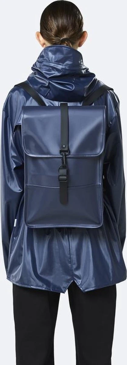 Rains Backpack Mini Unisex - Shiny Blue - One Size - Afbeelding 9