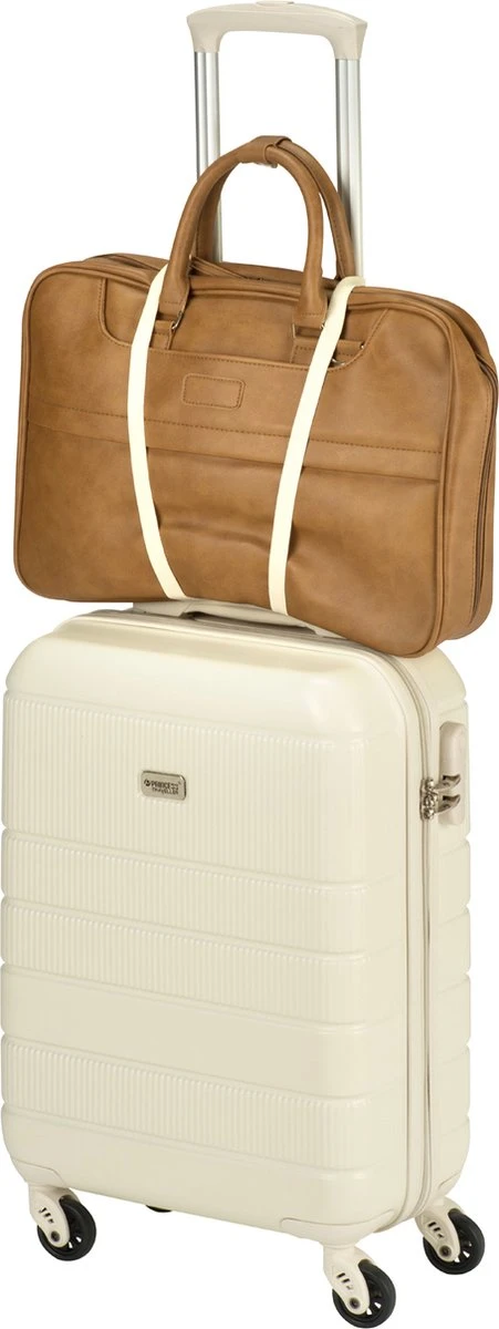 Princess Traveller Florence - Handbagagekoffer Met Strap - Crème - S - 55cm - Afbeelding 8