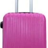 SB Travelbags 'Expandable' Handbagage Koffer 53cm 4 Wielen Trolley - Roze