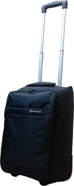 Benzi Stoffen Handbagage Koffer - 50 Cm - Opvouwbaar - Donana - Zwart