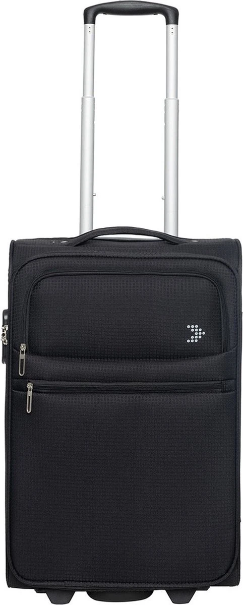 Travelbags Handbagage Zachte Koffer / Trolley / Reiskoffer - The Base - 55 Cm - Zwart - Afbeelding 14