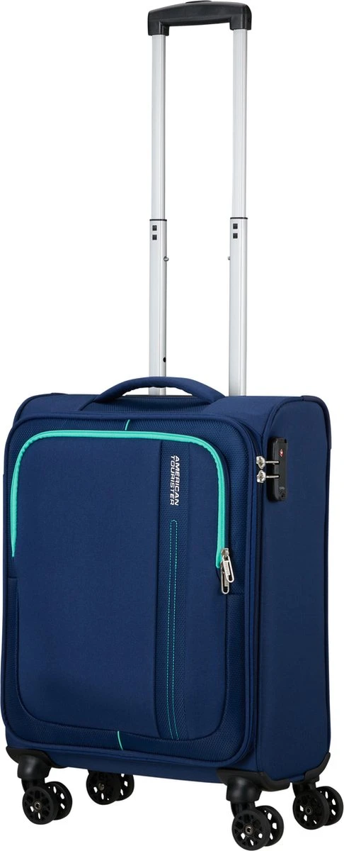 American Tourister Reiskoffer - Sea Seeker Spinner 55cm (Handbagage)- Combat Navy - Afbeelding 12
