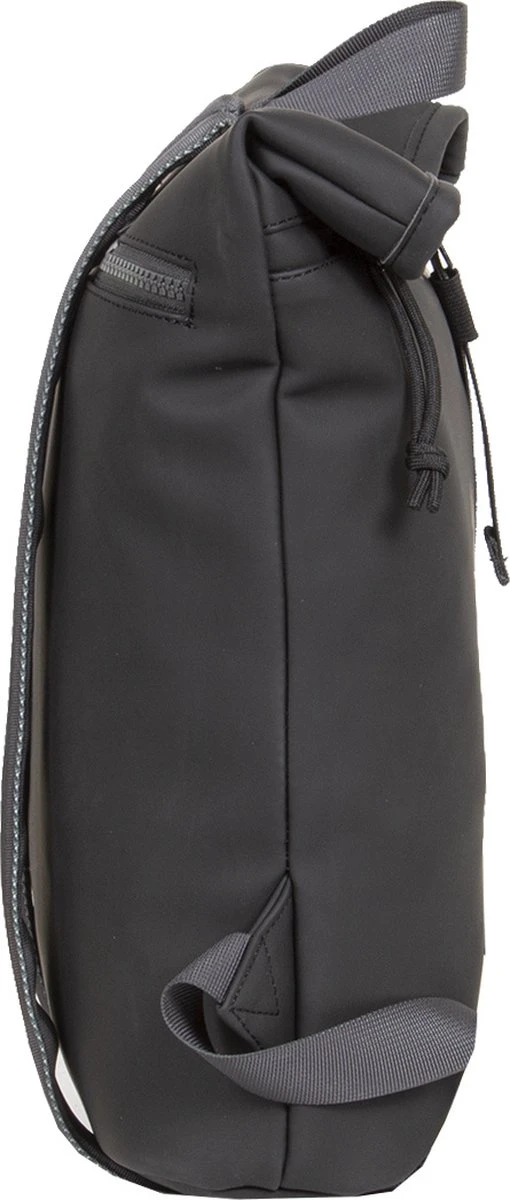 New Rebels® Tim - Rugtas - Grijs/Zwart - Waterafstotend - Roll-top - 13121087 - 27x8x33cm - Rugzak / Backpack - Afbeelding 2