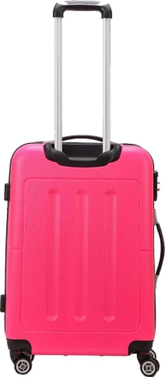 Decent Handbagage Koffer / Trolley / Reiskoffer - 50 Cm - 32 Liter - ABS - Neon-Fix - Roze - Afbeelding 19