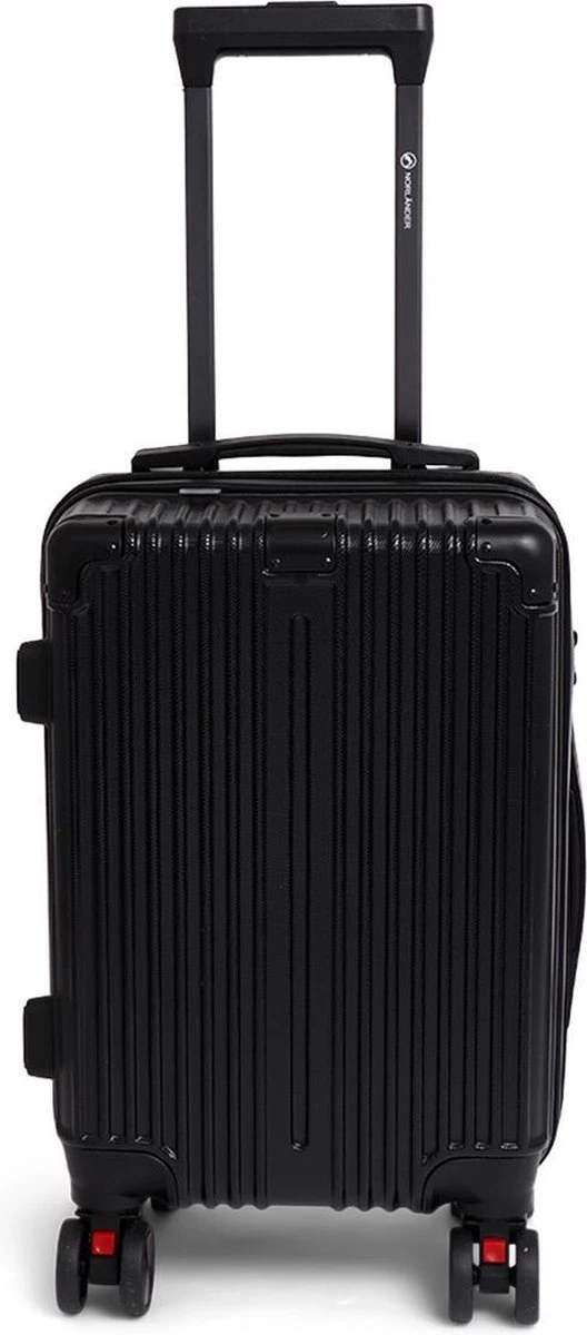 Norländer Lux Traveler Reiskoffer - Handbagage Koffer - 53 X 33 X 21 Cm - Zwart - Afbeelding 2