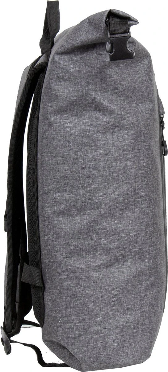 New Rebels® Vepo - Rugtas - Grijs/Rood - Waterbestendig - 15.6151413121087 - 33x15x65cm - Rugzak / Backpack - Afbeelding 11