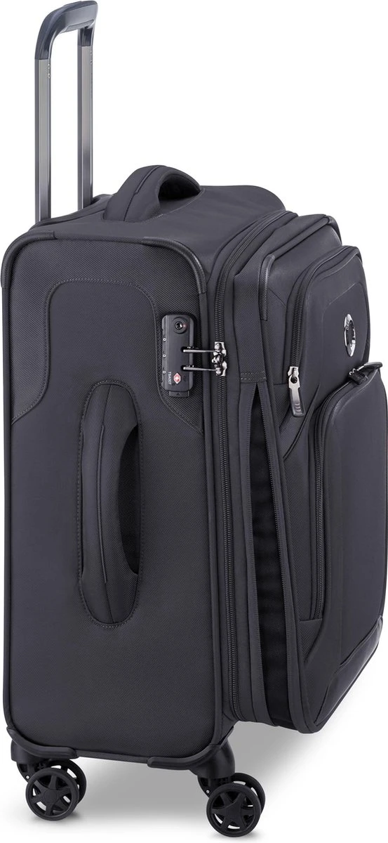 Delsey Optimax Lite Handbagage Koffer 55cm - Zwart - Afbeelding 4