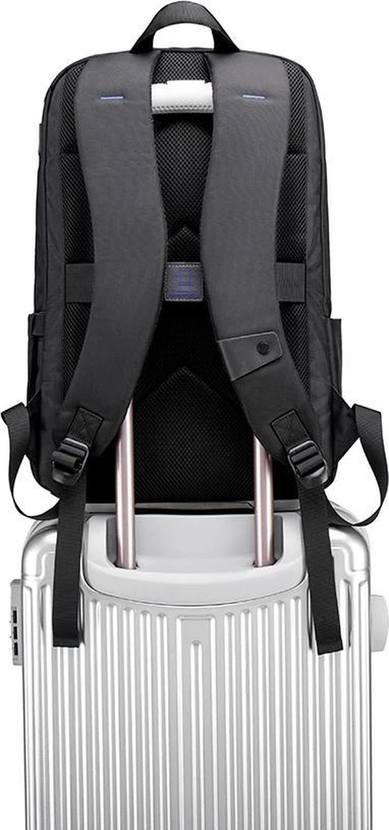 Golden Wolf Rugtas - Rugzak - Laptoptas - Motortas - Zwart - Afbeelding 3