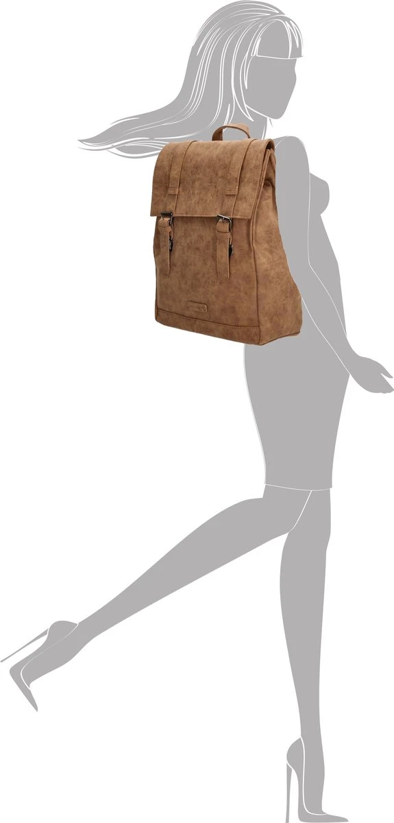 Enrico Benetti Amy 66582 Dames Rugzak M - Camel - Afbeelding 2