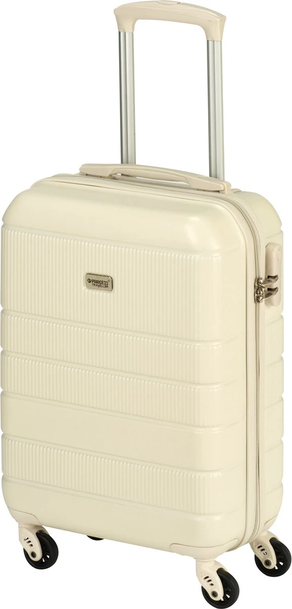 Princess Traveller Florence - Handbagagekoffer Met Strap - Crème - S - 55cm - Afbeelding 9